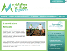 Tablet Screenshot of mediationsfamiliales.com